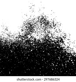 Grainy abstract  texture on a black background. Design element. Vector illustration, eps 10.