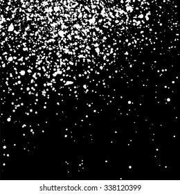 Grainy abstract  texture on a black background. Snow texture. Design element. Vector illustration,eps 10.