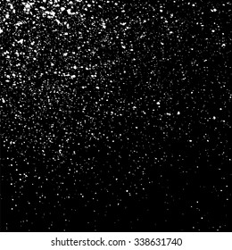 Grainy abstract  texture on a black background. Snow texture. Design element. Vector illustration,eps 10.