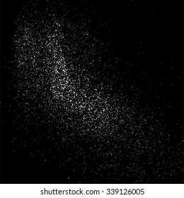 Grainy abstract  texture on a black background. Snow texture. Design element. Vector illustration,eps 10.