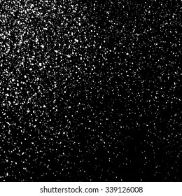 Grainy abstract  texture on a black background. Snow texture. Design element. Vector illustration,eps 10.