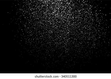 Grainy abstract  texture on a black background. Snow texture. Design element. Vector illustration,eps 10.