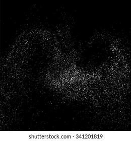 Grainy abstract  texture on a black background. Snow texture. Design element. Vector illustration,eps 10.