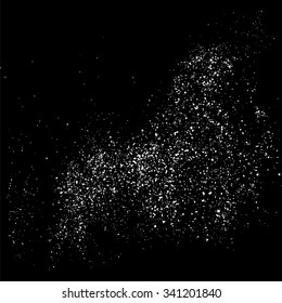 Grainy abstract  texture on a black background. Snow texture. Design element. Vector illustration,eps 10.