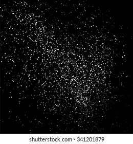 Grainy abstract  texture on a black background. Snow texture. Design element. Vector illustration,eps 10.