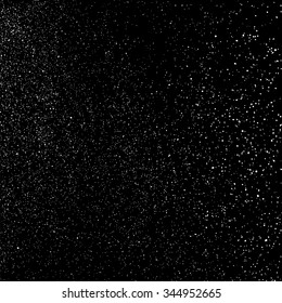 Grainy abstract  texture on a black background. Snow texture. Design element. Vector illustration,eps 10.