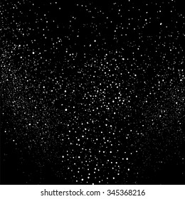 Grainy abstract  texture on a black background. Snow texture. Design element. Vector illustration,eps 10.