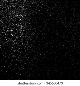 Grainy abstract  texture on a black background. Snow texture. Design element. Vector illustration,eps 10.