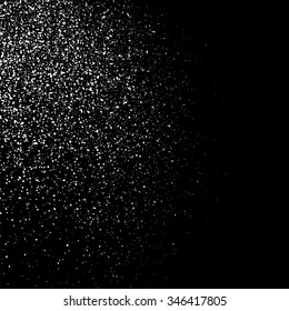 Grainy abstract  texture on a black background. Snow texture. Design element. Vector illustration,eps 10.