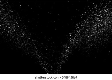 Grave textura abstracta sobre fondo negro. Textura de nieve. Elemento de diseño. Ilustración vectorial,Pasos 10.