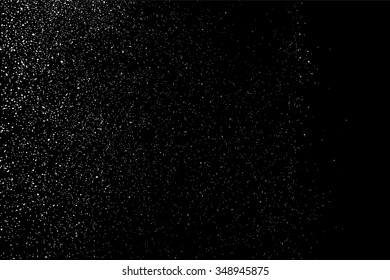 Grainy abstract  texture on a black background. Snow texture. Design element. Vector illustration,eps 10.