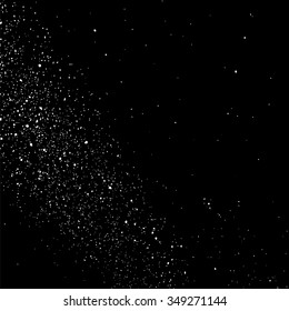 Grainy abstract  texture on a black background. Snow texture. Design element. Vector illustration,eps 10.