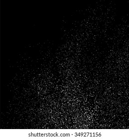 Grainy abstract  texture on a black background. Snow texture. Design element. Vector illustration,eps 10.