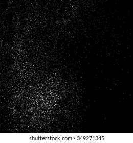 Grainy abstract  texture on a black background. Snow texture. Design element. Vector illustration,eps 10.