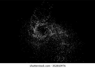 Grainy abstract  texture on a black background. Snow texture. Design element. Vector illustration,eps 10.