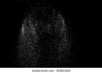 Grainy abstract  texture on a black background. Snow texture. Design element. Vector illustration,eps 10.