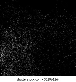 Grainy abstract  texture on a black background.  Snow design element. Vector illustration,eps 10.
