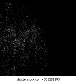 Grainy abstract  texture on a black background. Snow texture. Flat design element. Vector illustration,eps 10.