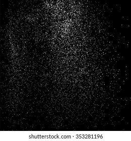 Grainy abstract  texture on a black background. Snow texture. Flat design element. Vector illustration,eps 10.