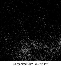 Grainy abstract  texture on a black background. Snow texture. Flat design element. Vector illustration,eps 10.