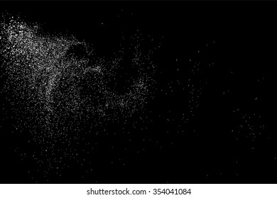 Grainy abstract  texture on a black background. Snow texture. Flat design element. Vector illustration,eps 10.