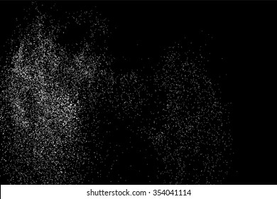 Grainy abstract  texture on a black background. Snow texture. Flat design element. Vector illustration,eps 10.