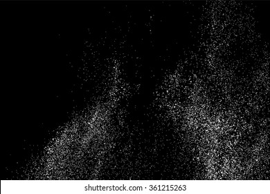 Grainy abstract  texture on  black background. Snow texture. Flat design element. Vector illustration,eps 10.