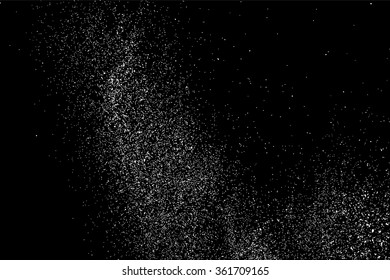 Grainy abstract  texture on  black background. Snow texture. Flat design element. Vector illustration,eps 10.