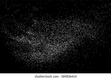 Grainy abstract  texture on  black background. Snow texture. Flat design element. Vector illustration,eps 10.