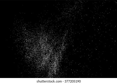 Grainy abstract  texture on  black background. Snow texture. Flat design element. Vector illustration,eps 10.