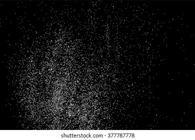 Grainy abstract  texture on  black background. Snow texture. Flat design element. Vector illustration,eps 10.