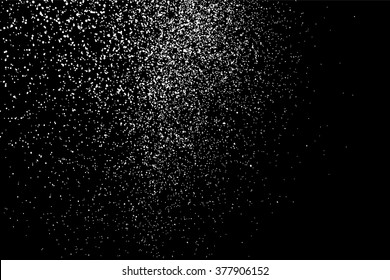 Grainy abstract  texture on  black background. Snow texture. Flat design element. Vector illustration,eps 10.