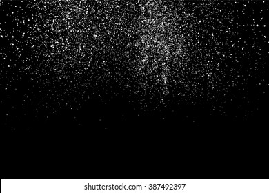 Grainy abstract  texture on  black background. Snow texture. Flat design element. Vector illustration,eps 10.