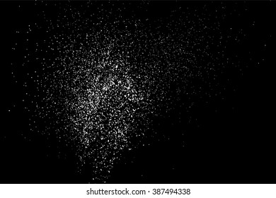 Grainy abstract  texture on  black background. Snow texture. Flat design element. Vector illustration,eps 10.