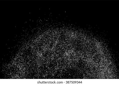 Grainy abstract  texture on  black background. Snow texture. Flat design element. Vector illustration,eps 10.