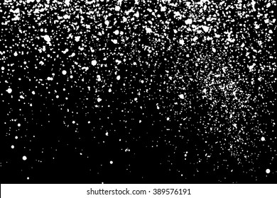 Grainy abstract  texture on  black background. Snow texture. Flat design element. Vector illustration,eps 10.