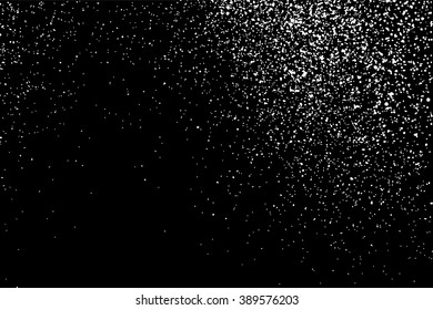 Grainy abstract  texture on  black background. Snow texture. Flat design element. Vector illustration,eps 10.