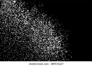 Grainy abstract  texture on  black background. Snow texture. Flat design element. Vector illustration,eps 10.