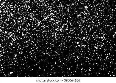 Grainy abstract  texture on  black background. Snow texture. Flat design element. Vector illustration,eps 10.