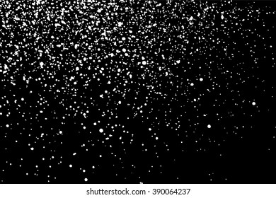 Grainy abstract  texture on  black background. Snow texture. Flat design element. Vector illustration,eps 10.