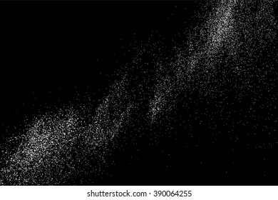 Grainy abstract  texture on  black background. Snow texture. Flat design element. Vector illustration,eps 10.