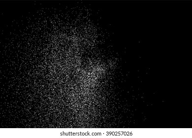 Grainy abstract  texture on  black background. Snow texture. Flat design element. Vector illustration,eps 10.