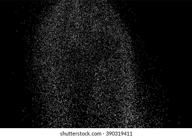 Grainy abstract  texture on  black background. Snow texture. Flat design element. Vector illustration,eps 10.