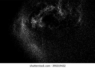 Grainy abstract  texture on  black background. Snow texture. Flat design element. Vector illustration,eps 10.