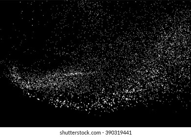 Grainy abstract  texture on  black background. Snow texture. Flat design element. Vector illustration,eps 10.