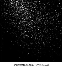 Grainy abstract texture on black background. Snow texture. Flat design element. Vector illustration,eps 10.