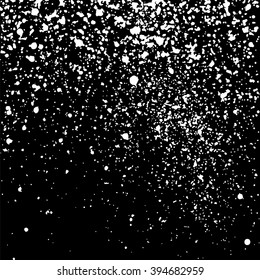 Grainy abstract texture on black background. Snow texture. Flat design element. Vector illustration,eps 10.
