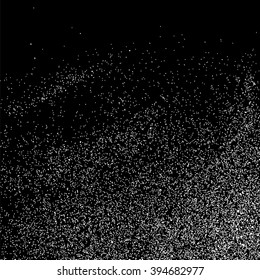Grainy abstract texture on black background. Snow texture. Flat design element. Vector illustration,eps 10.