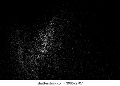 Grainy abstract  texture on  black background. Snow texture. Flat design element. Vector illustration,eps 10.