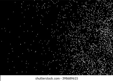 Grainy abstract  texture on  black background. Snow texture. Flat design element. Vector illustration,eps 10.
